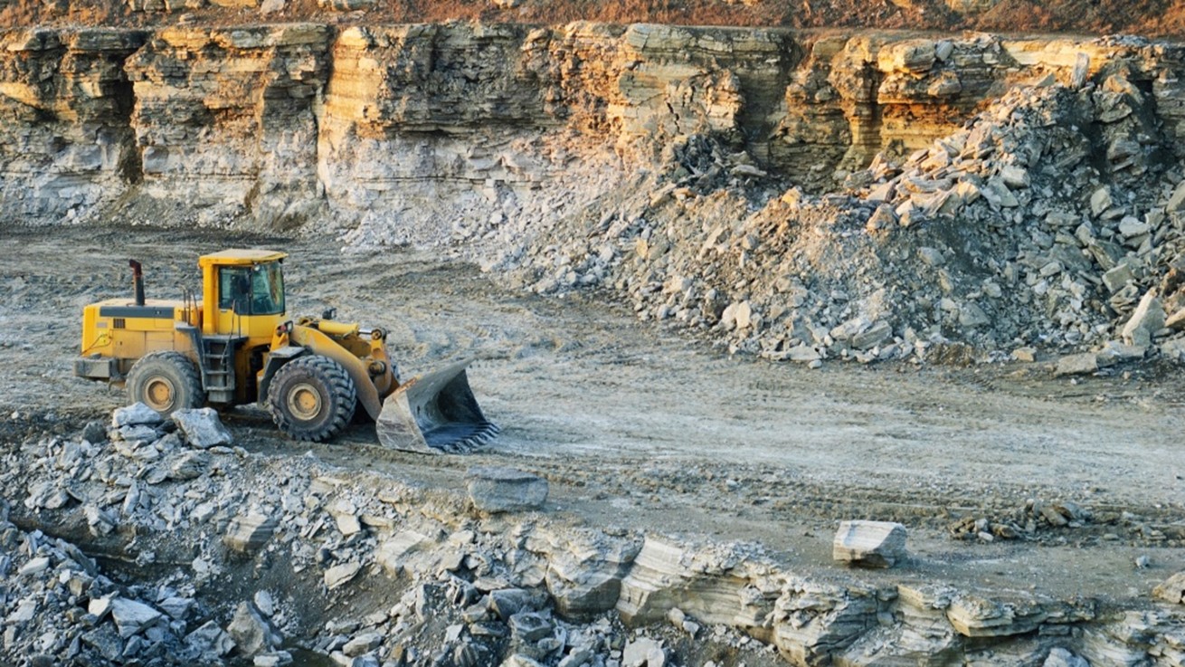 excavadora trabajando
